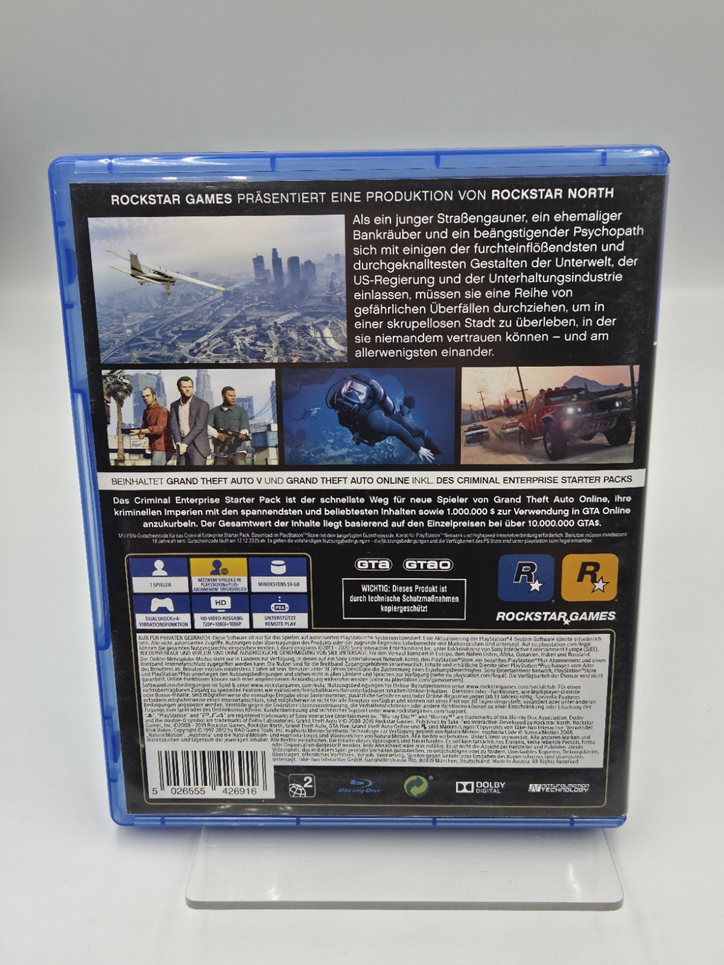 PS4 Playstation 4 Grand Theft Auto Five mit OVP und Anleitung Deutsch