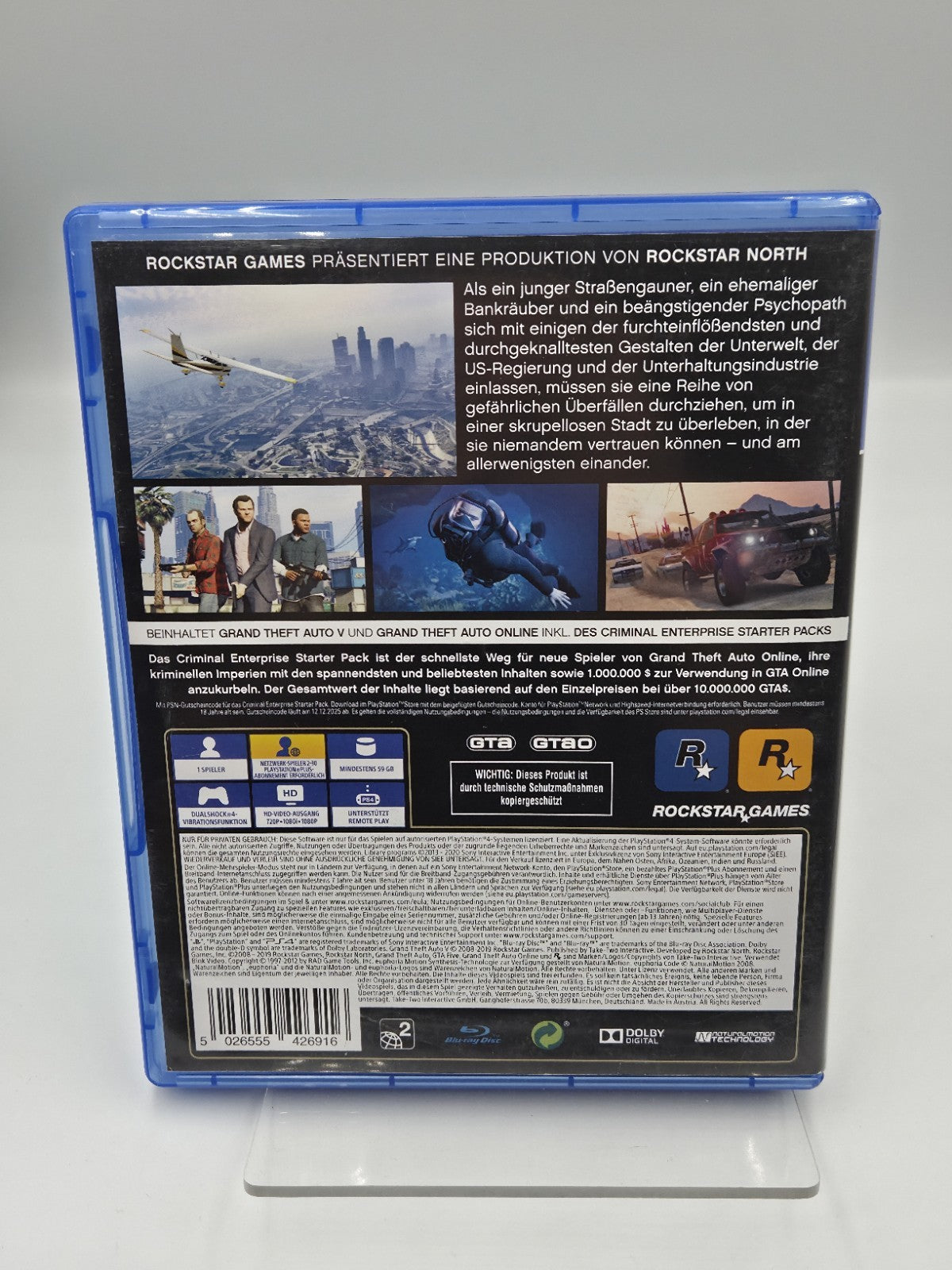 PS4 Playstation 4 Grand Theft Auto Five mit OVP und Anleitung Deutsch