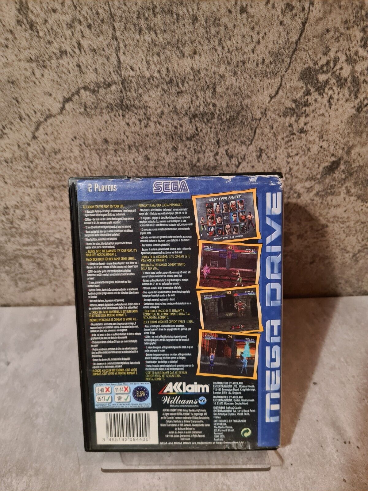 Sega Mega Drive Spiel Mortal Kombat 3 mit OVP und Anleitung Multi Language - T-Retro-Games 