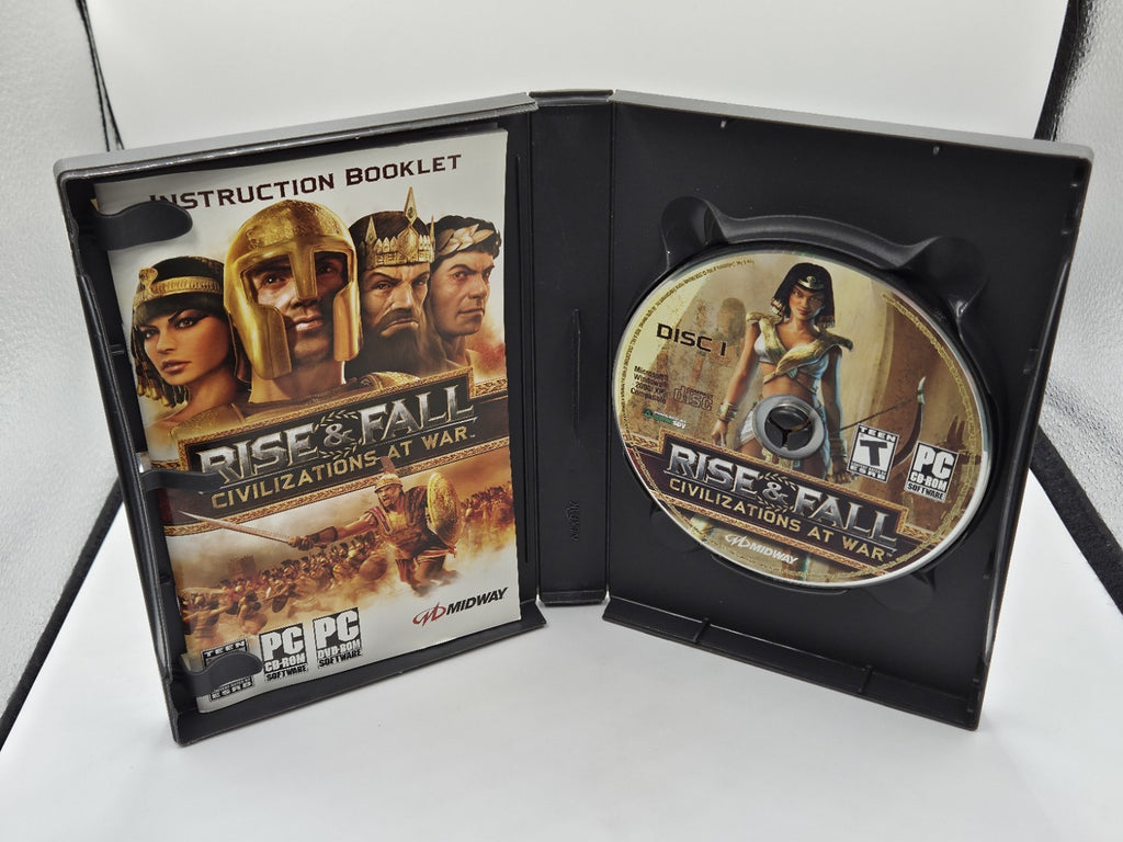 PC-CD Rom Spiel Rise & Fall Civilizations at War Pappschuber USA 4 Discs