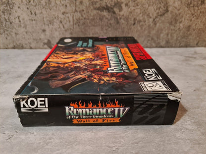 SNES Romance of the Three Kingdoms IV: Wall of Fire + OVP und Anleitung NTSC USA - T-Retro-Games 