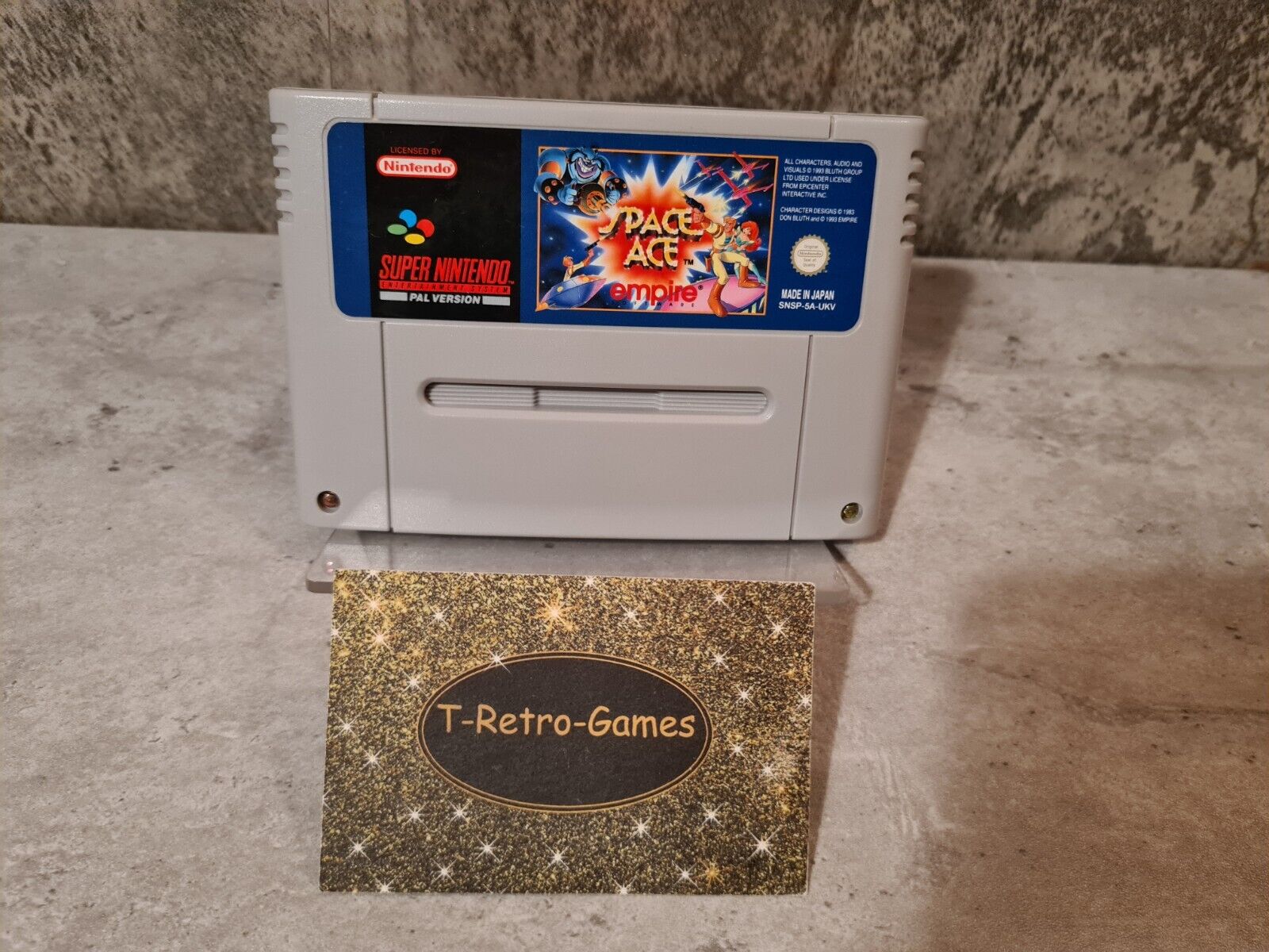 SNES Super Nintendo Space Ace Modul UKV - T-Retro-Games 