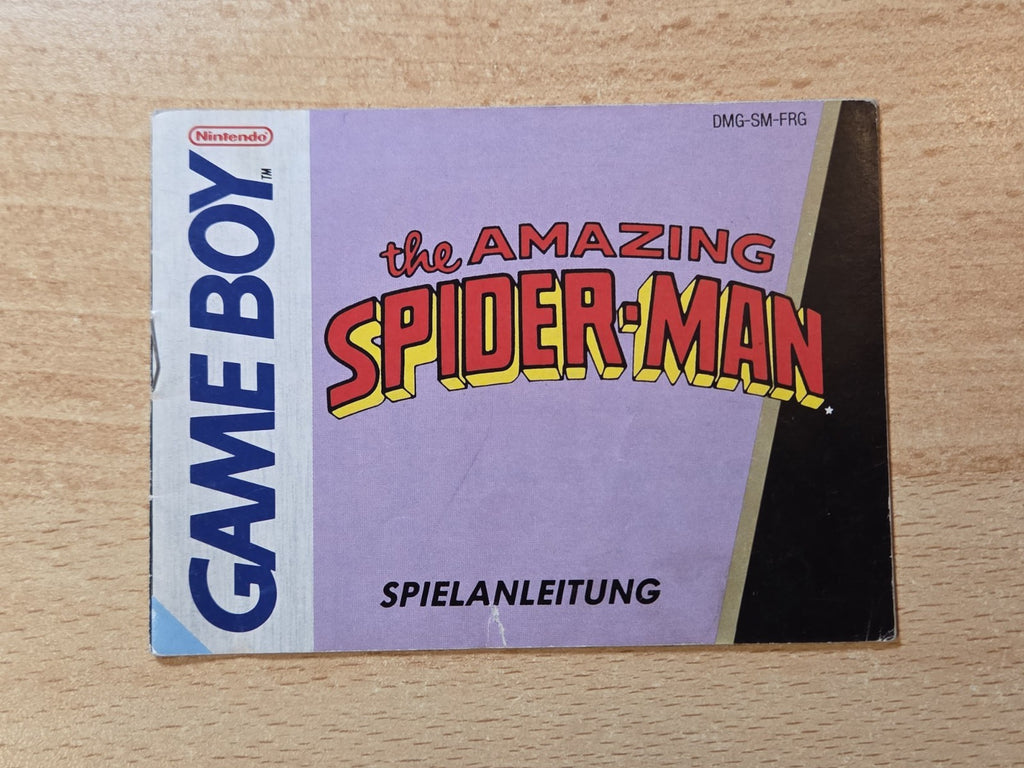 Nintendo Game Boy Classic The Amazing Spider-Man Instruction Booklet FRG