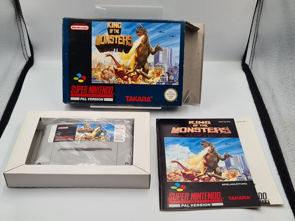 Super Nintendo King of The Monsters mit OVP und Anleitung NOE - T-Retro-Games 