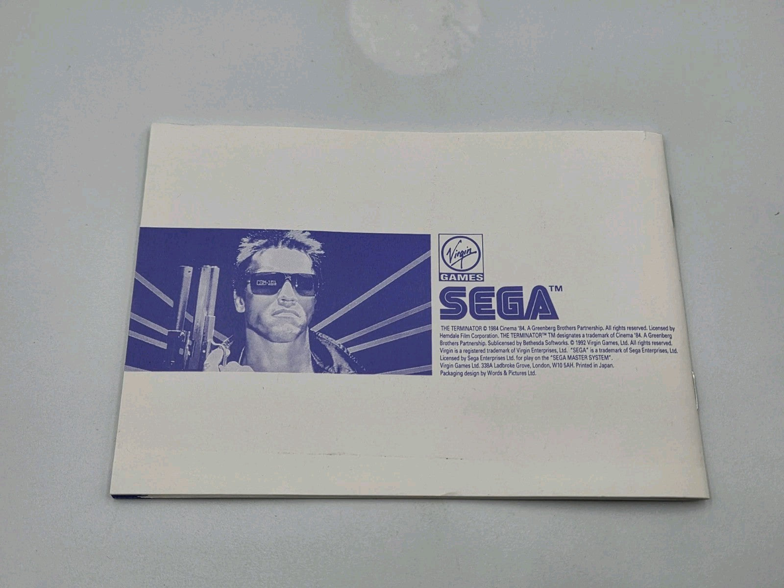 Sega Master System The Terminator mit OVP und Anleitung Multilingual 