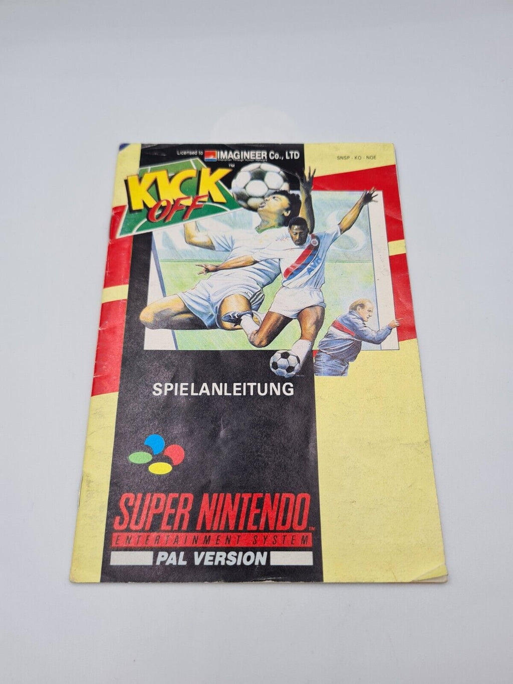 SNES Super Nintendo Kick Off mit OVP und Anleitung NOE - T-Retro-Games 