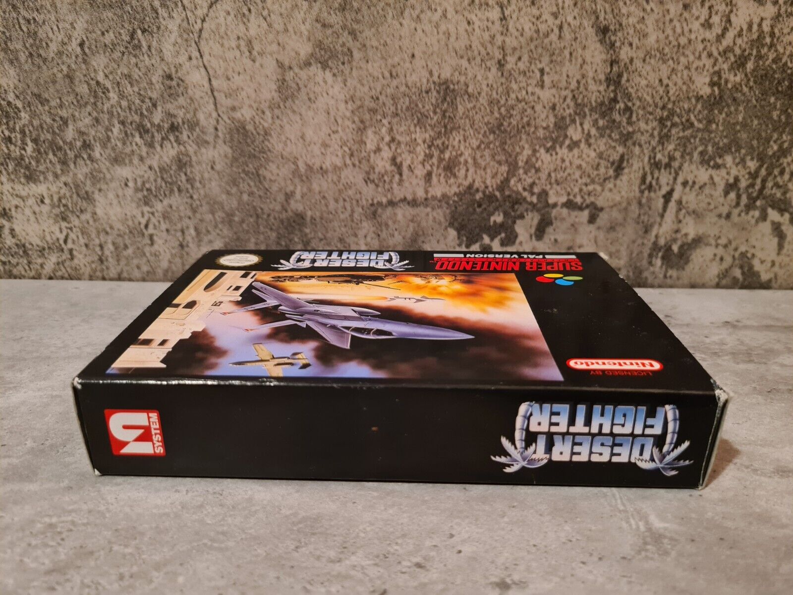 SNES Super Nintendo Desert Fighter mit OVP und Anleitung UKV - T-Retro-Games 