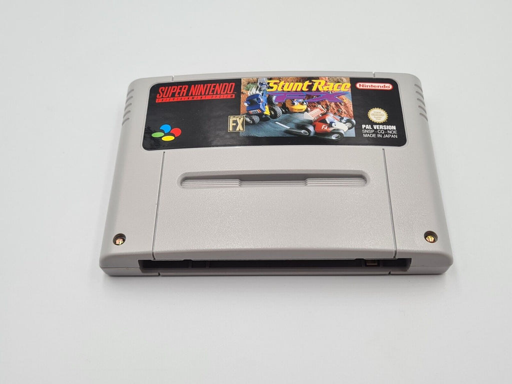 SNES Super Nintendo Stunt Race FX mit OVP und Anleitung NOE - T-Retro-Games 