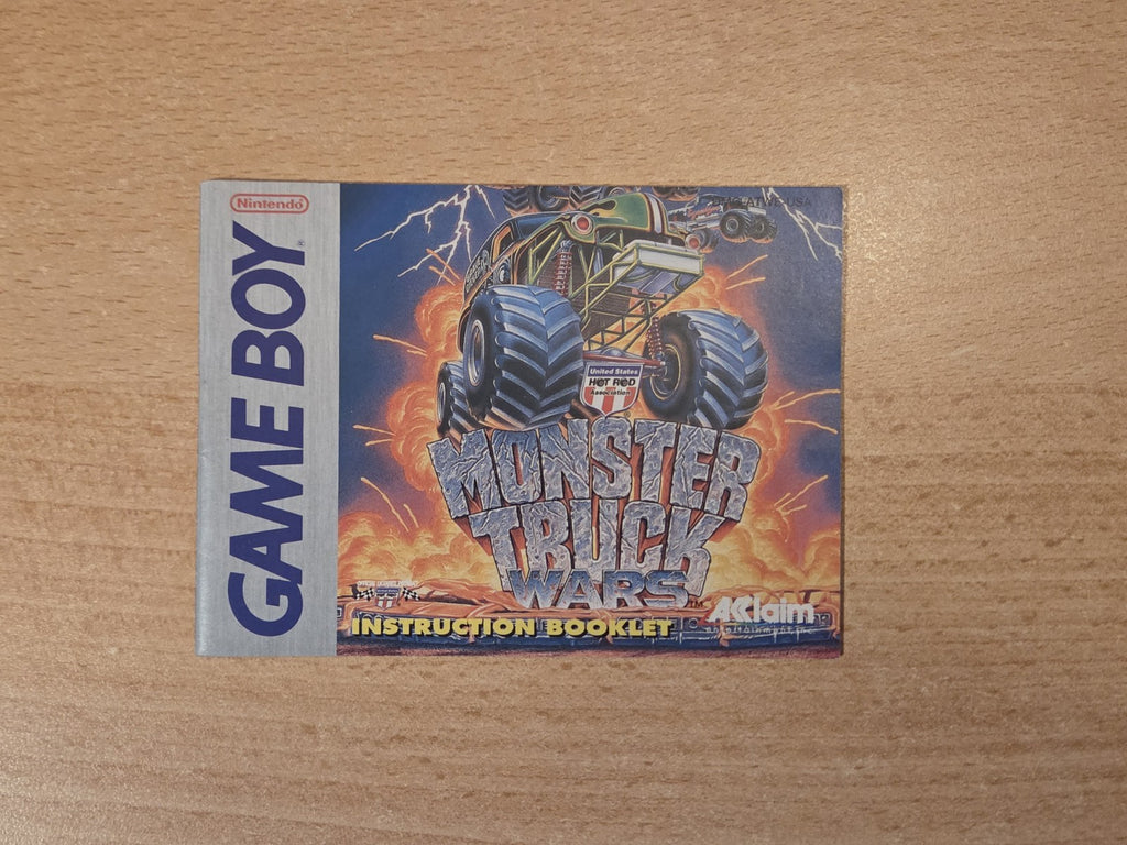 Game Boy Classic Monster Truck Wars Spielanleitung Instruction Booklet USA