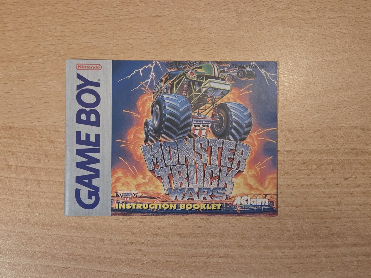 Game Boy Classic Monster Truck Wars Spielanleitung Instruction Booklet USA