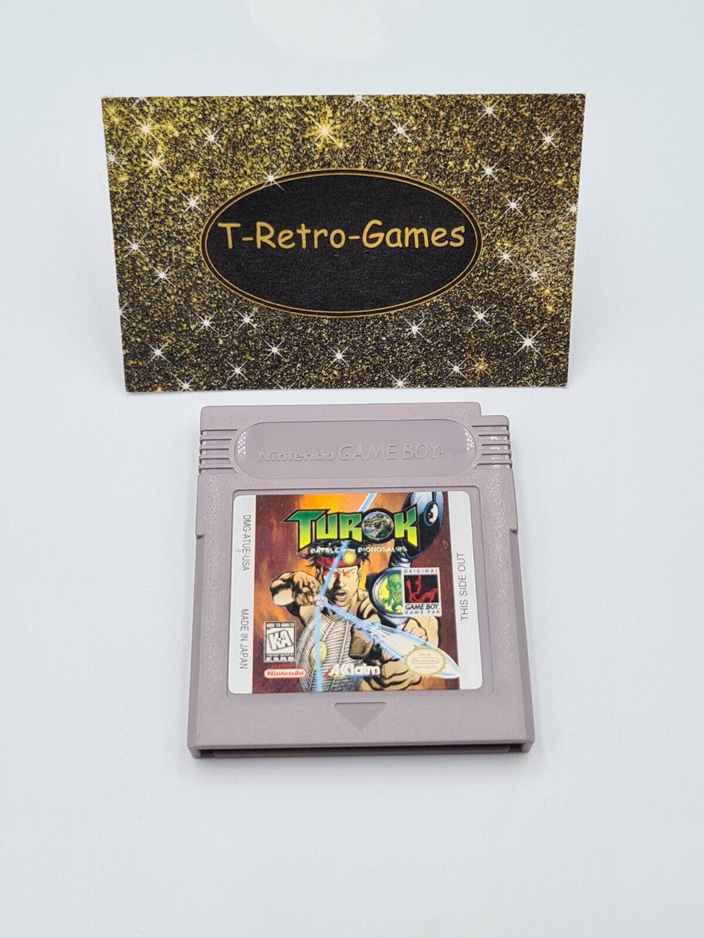 Nintendo Game Boy Classic Spiel Turok Battle of The Bionosaurs Modul USA - T-Retro-Games 