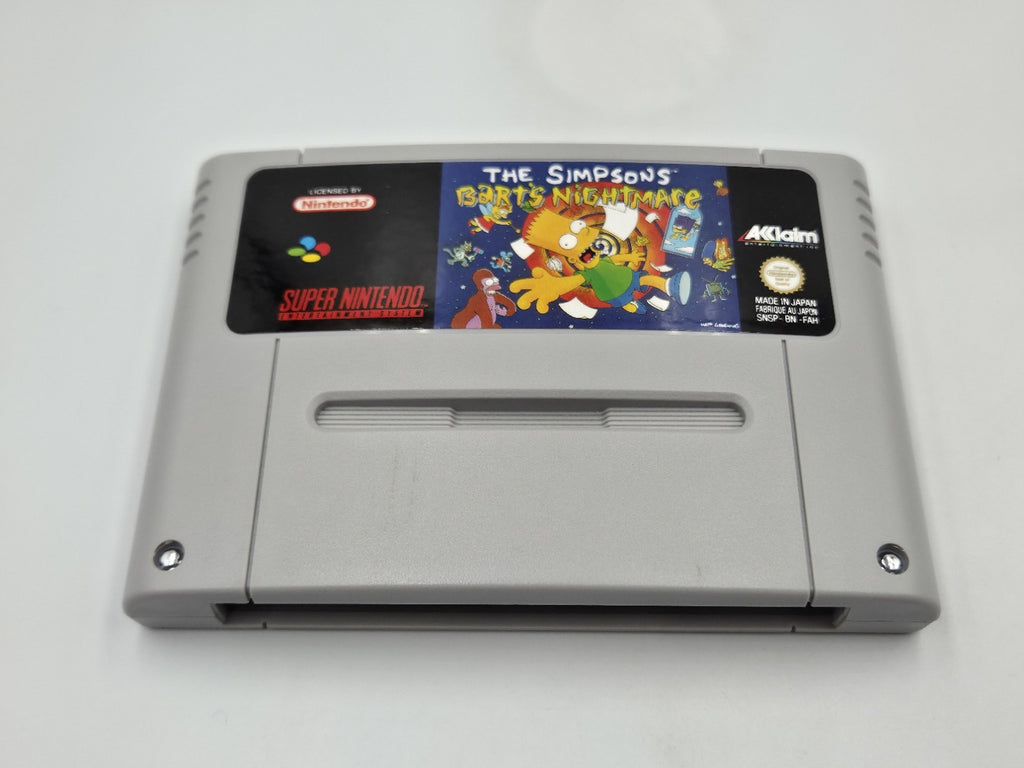 SNES Super Nintendo Spiel The Simpsons Bart's Nightmare + OVP und Anleitung FAH