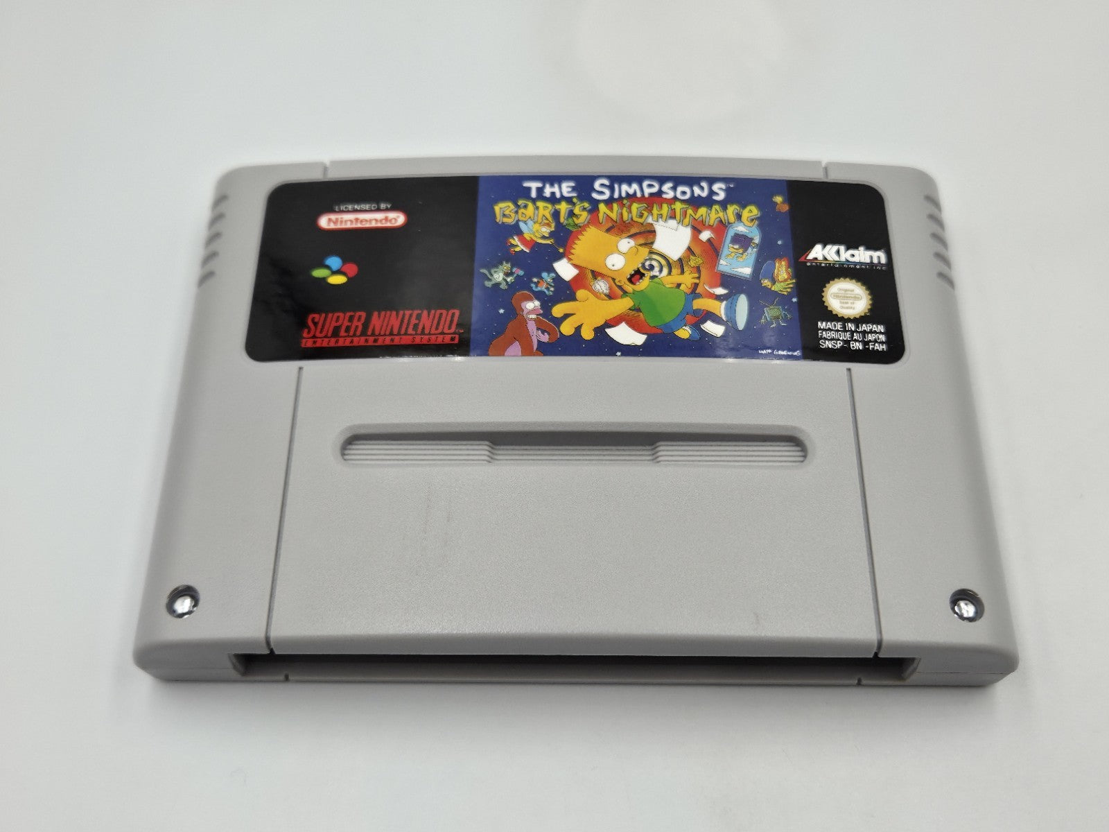 SNES Super Nintendo Spiel The Simpsons Bart's Nightmare + OVP und Anleitung FAH