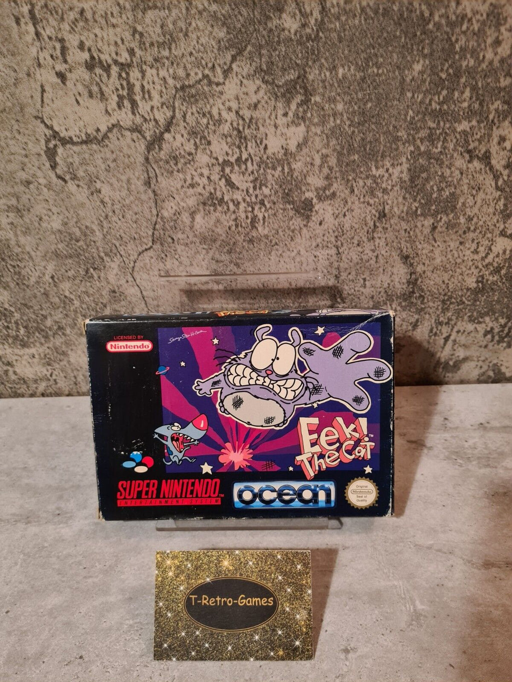 SNES Super Nintendo Eek The Cat mit OVP und Anleitung UKV - T-Retro-Games 