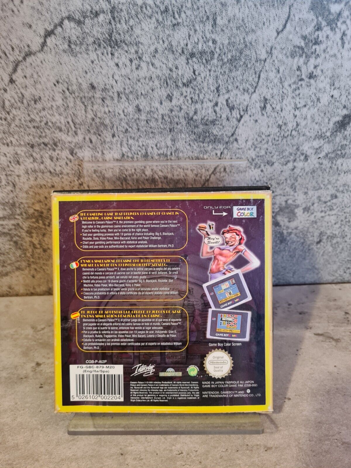 Nintendo Gameboy Color Caesars Palace II mit OVP und Anleitung EUR - T-Retro-Games 