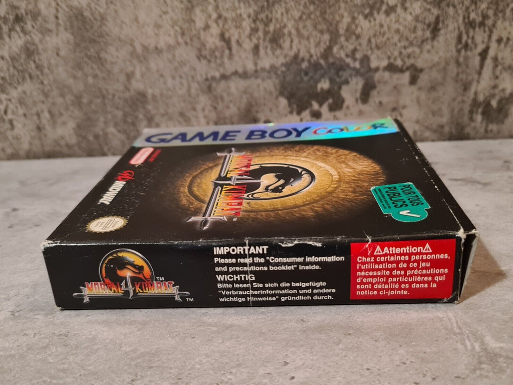 Nintendo Game Boy Color Mortal Kombat 4 mit OVP und Anleitung EUR - T-Retro-Games 