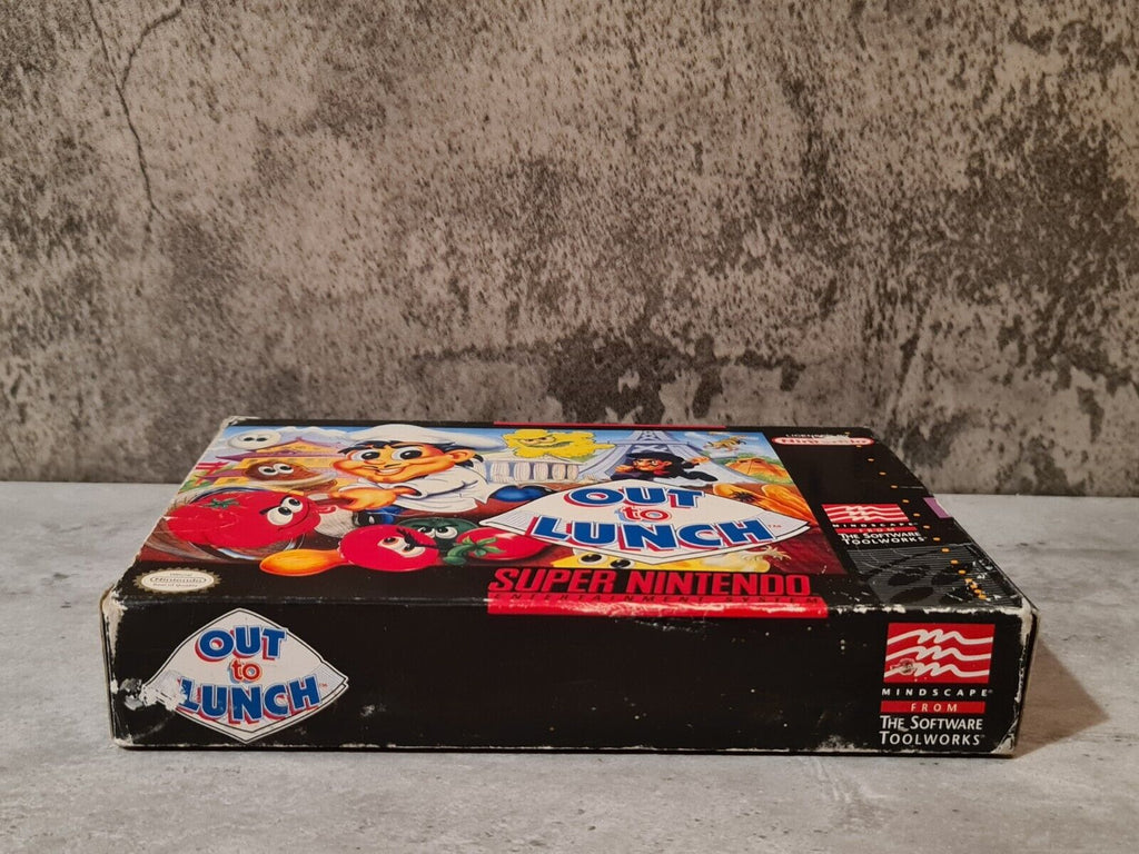 SNES Super Nintendo Out to Lunch mit OVP und Anleitung NTSC-USA - T-Retro-Games 