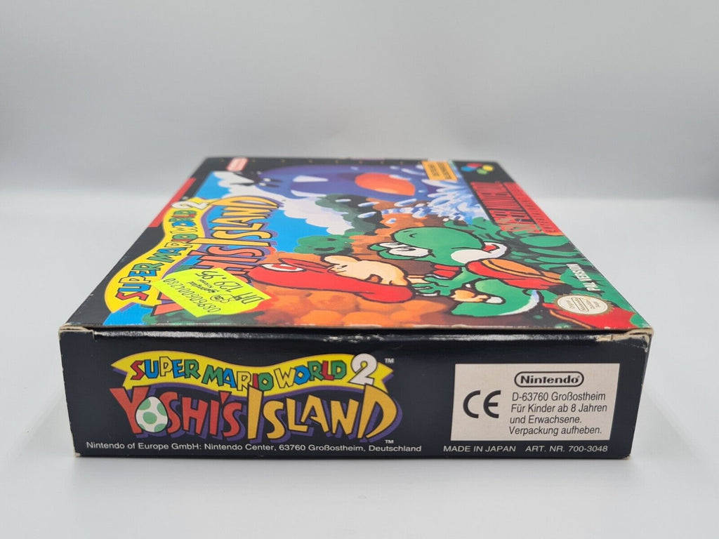 SNES Super Nintendo Super Mario World 2: Yoshi's Island mit OVP + Anleitung NOE - T-Retro-Games 