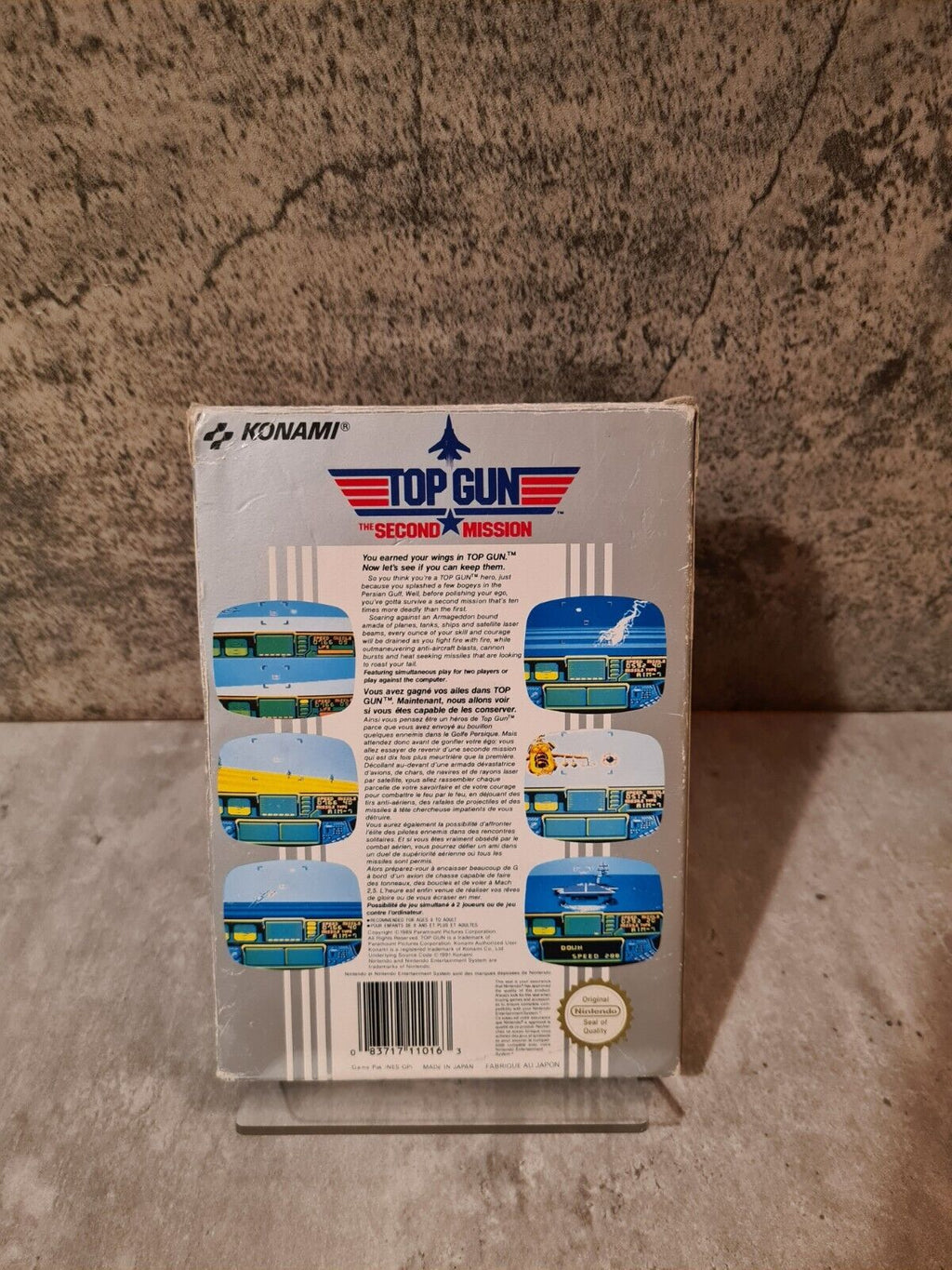 NES Top Gun The Second Mission mit OVP und Anleitung FRA - T-Retro-Games 