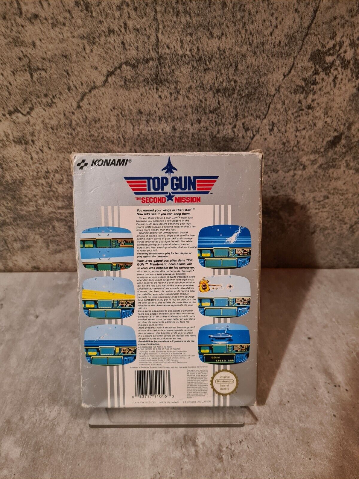 NES Top Gun The Second Mission mit OVP und Anleitung FRA - T-Retro-Games 