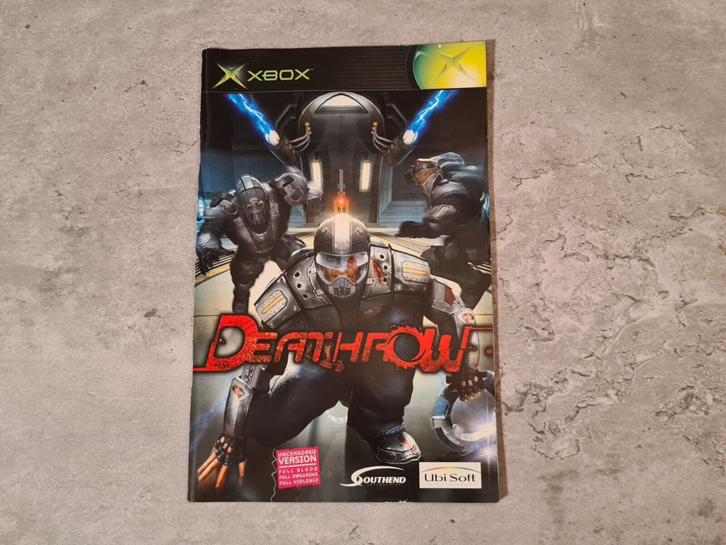 XBOX Spiel DeathRow mit OVP und Anleitung - T-Retro-Games 