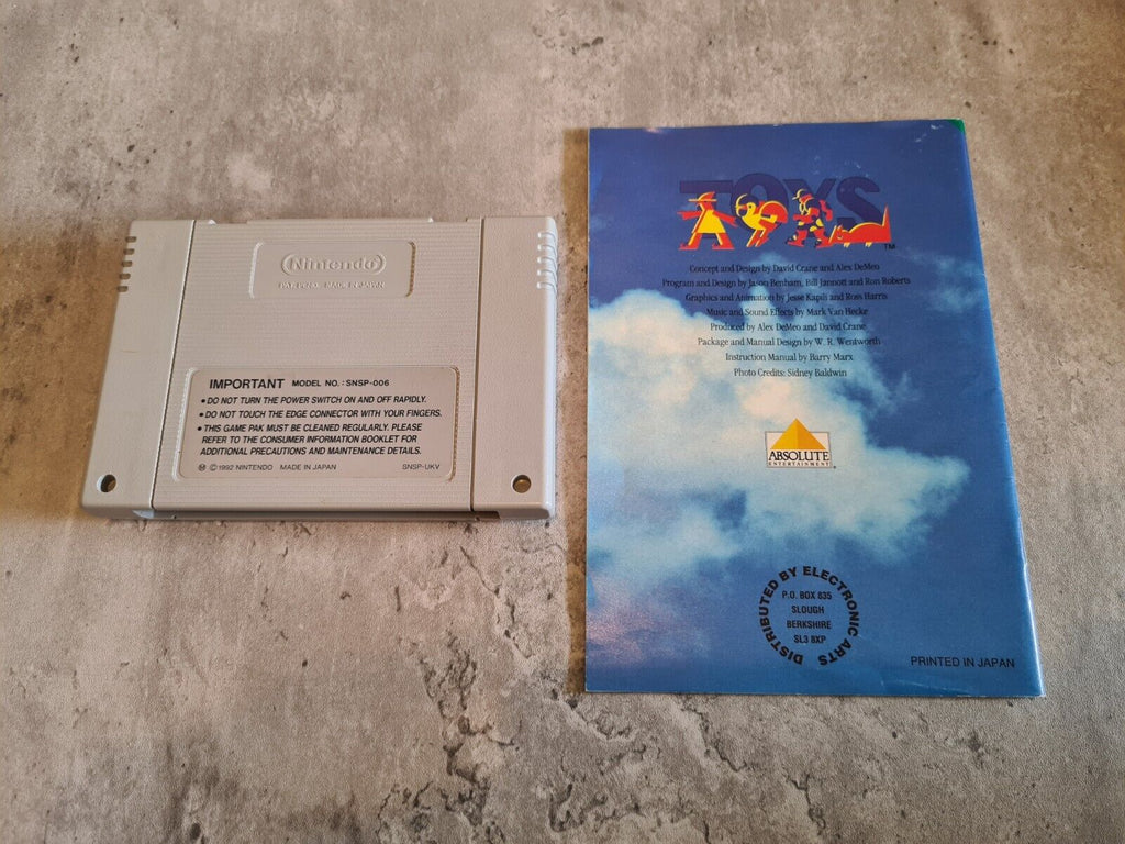 SNES Super Nintendo Toys Let the Toy Wars begin! mit OVP und Anleitung UKV - T-Retro-Games 
