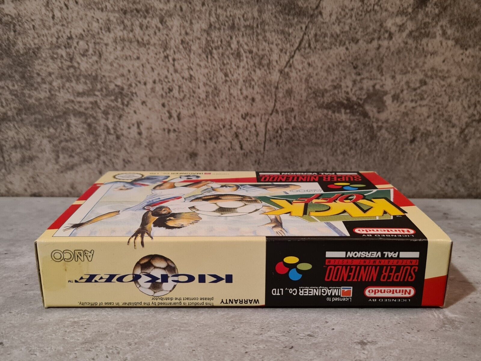 SNES Super Nintendo Kick Off mit OVP und Anleitung UKV - T-Retro-Games 