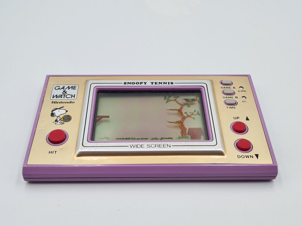 Nintendo Game & Watch Snoopy Tennis Konsole Console 1982 Wide Screen - T-Retro-Games 