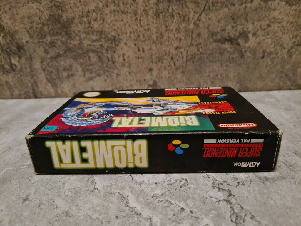 SNES Super Nintendo Biometal mit OVP und Anleitung UKV - T-Retro-Games 