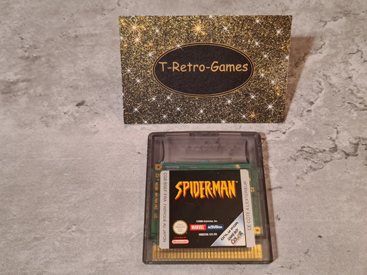 Nintendo Game Boy Color Spider-Man FRA Modul - T-Retro-Games 