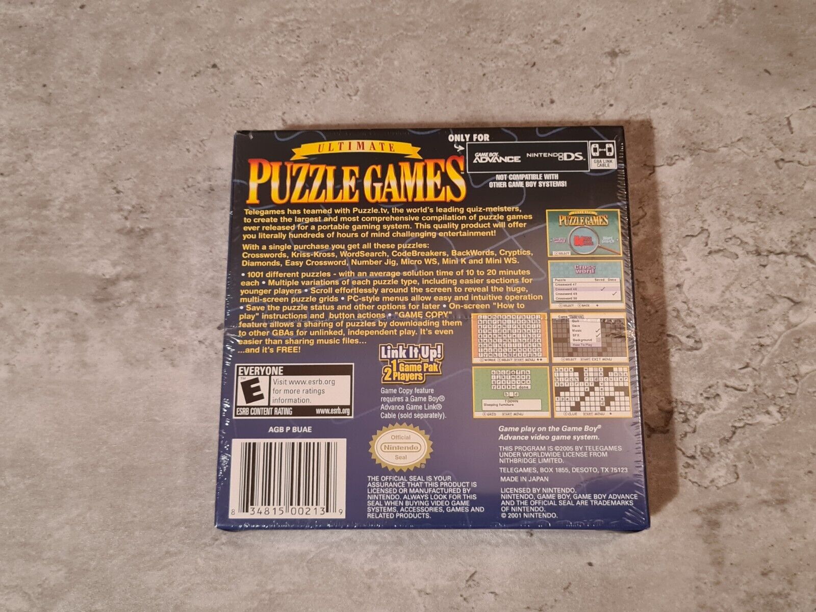 Nintendo Game Boy Advance Ultimate Puzzle Games USA Sealed Neu New - T-Retro-Games 