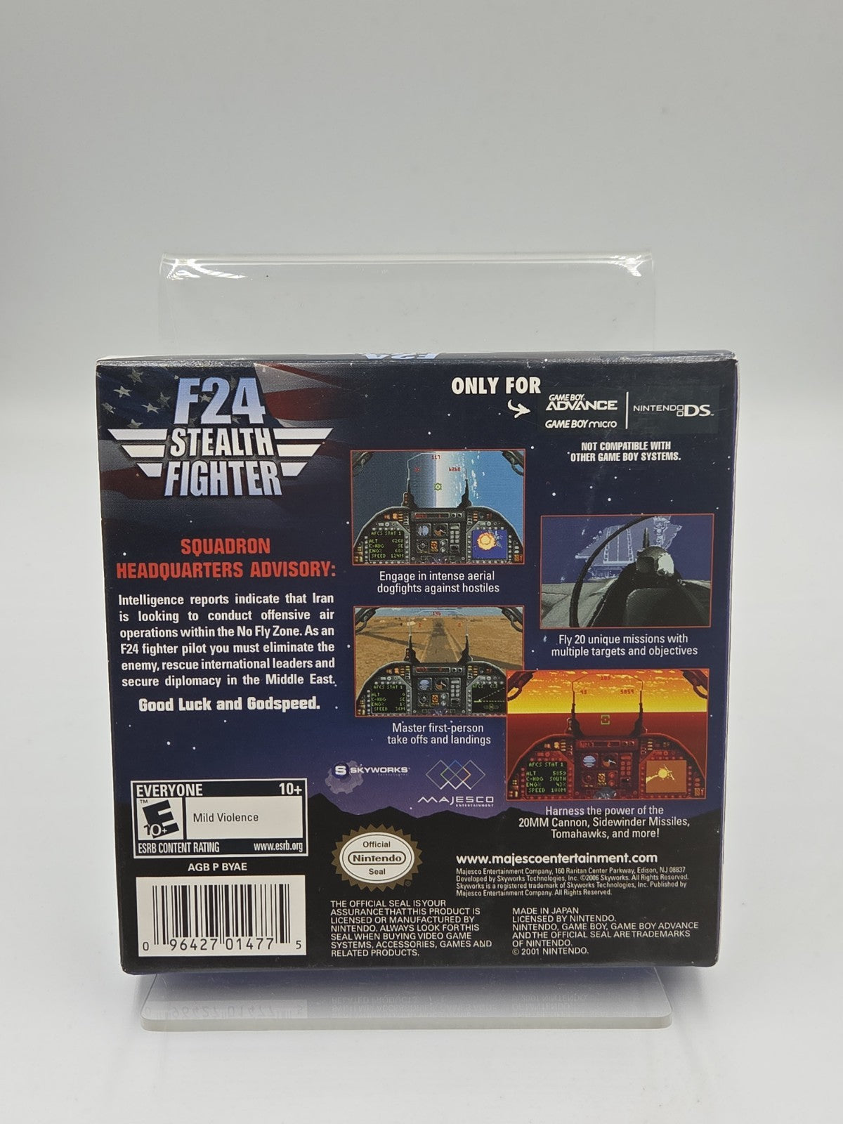 Game Boy Advance Spiel F24 Stealth Fighter mit OVP und Anleitung USA