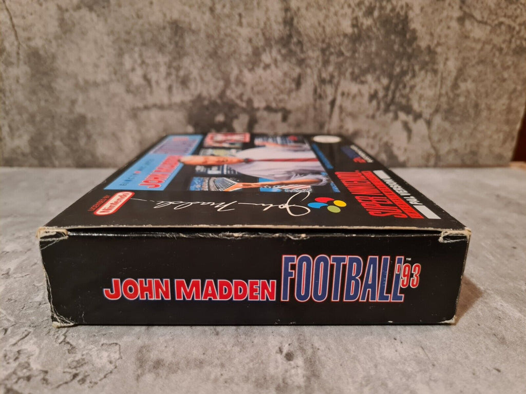 SNES Super Nintendo John Madden Football 93 mit OVP und Anleitung ESP - T-Retro-Games 