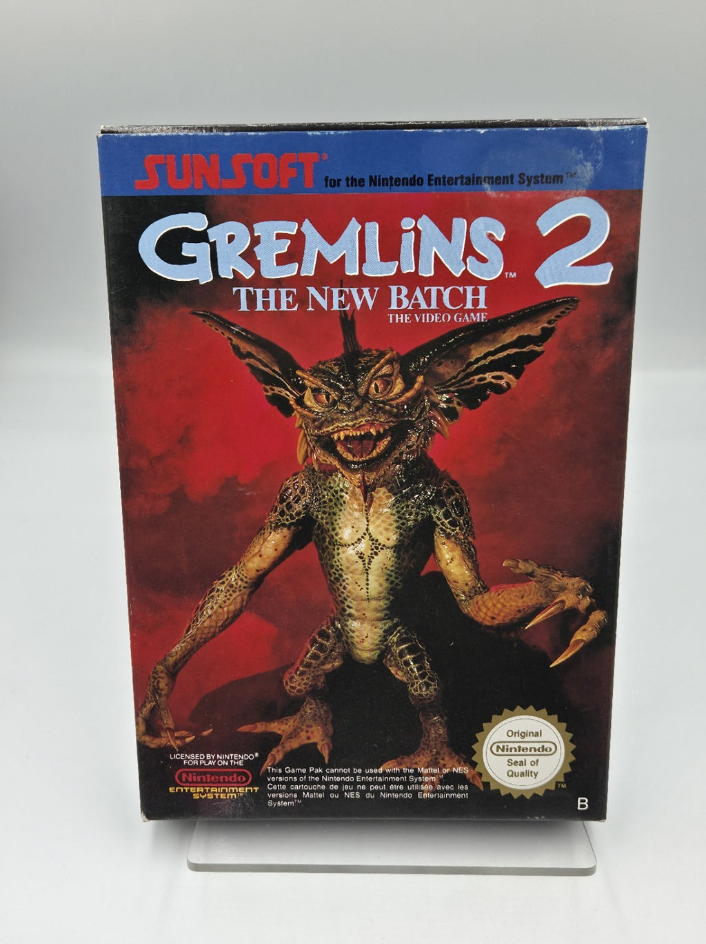 NES Gremlins 2 The New Batch The Video Game mit OVP und Anleitung FRA