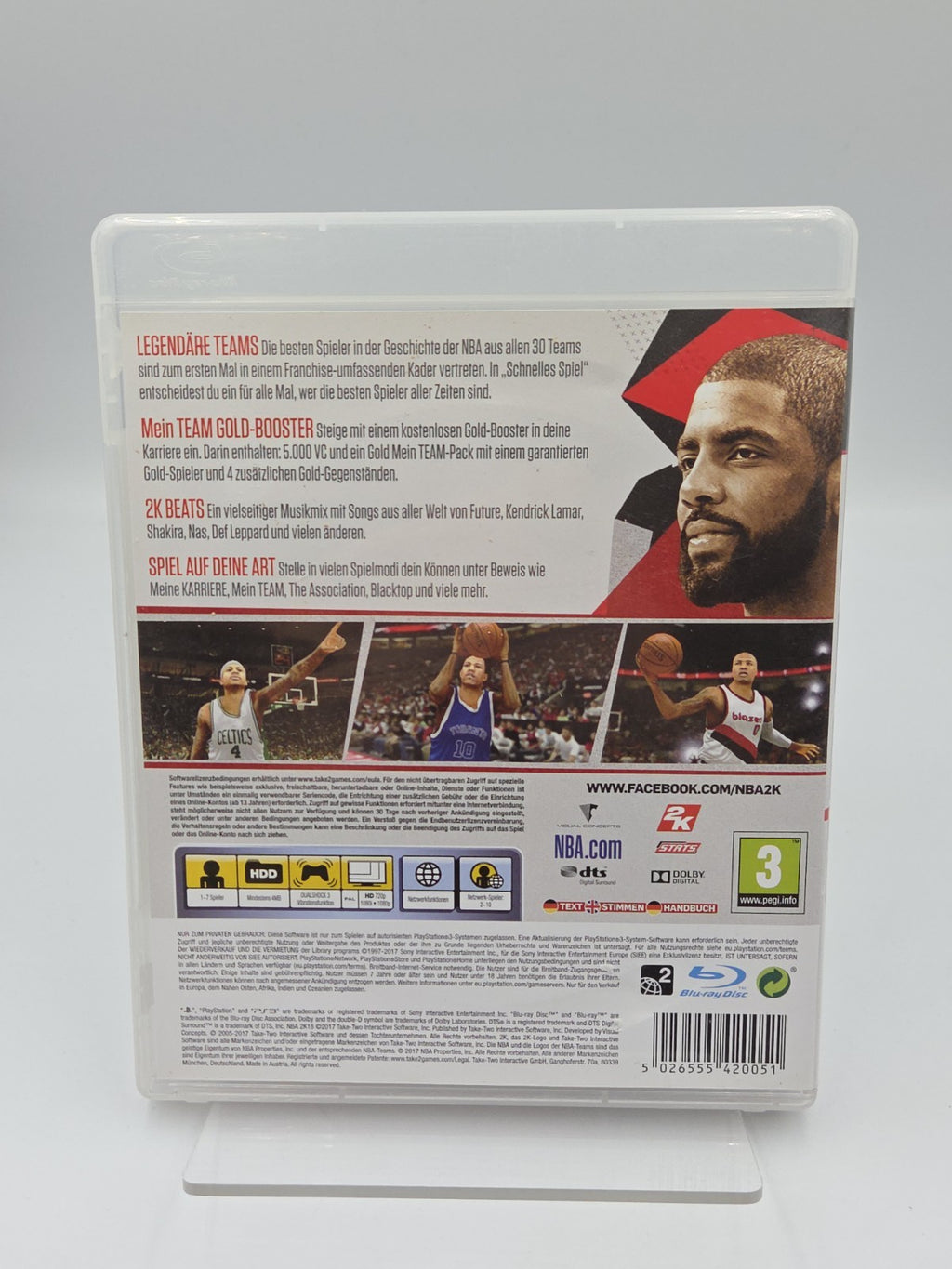 PS3 Playstation 3 NBA 2K18 mit OVP und Anleitung Deutsch