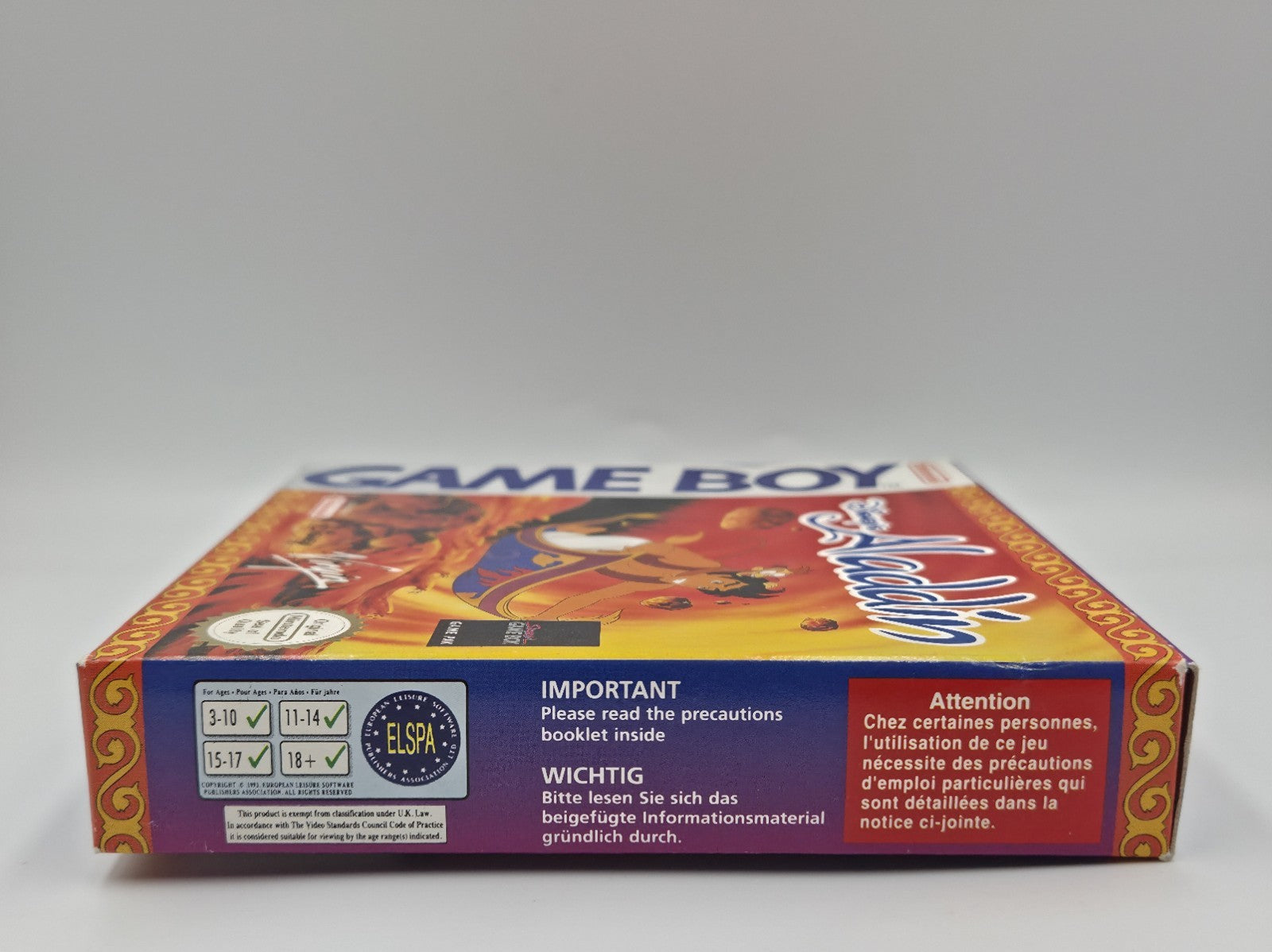 Nintendo Game Boy Classic Disney's Aladdin mit OVP und Anleitung EUR