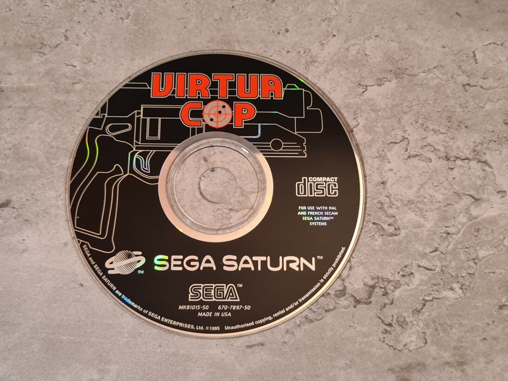 Sega Saturn Virtua Gun & Virtua Cop mit OVP und Anleitung PAL - T-Retro-Games 