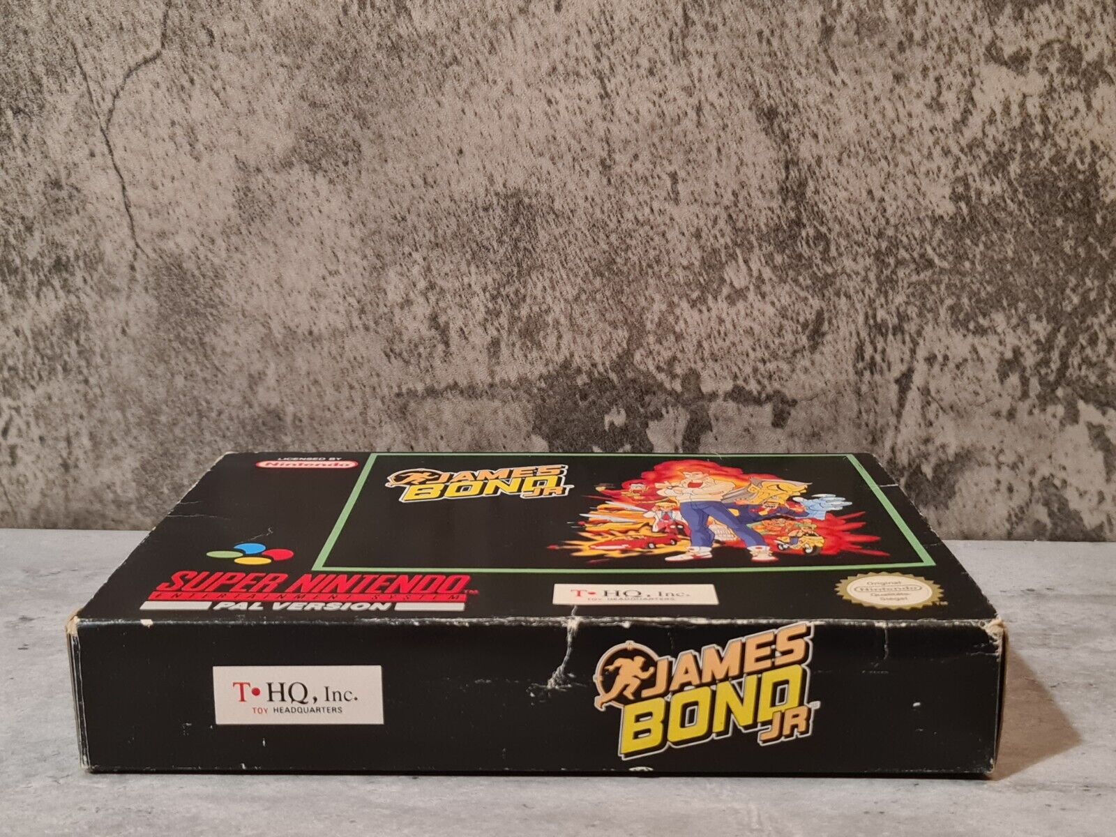 SNES Super Nintendo James Bond JR mit OVP und Anleitung NOE - T-Retro-Games 