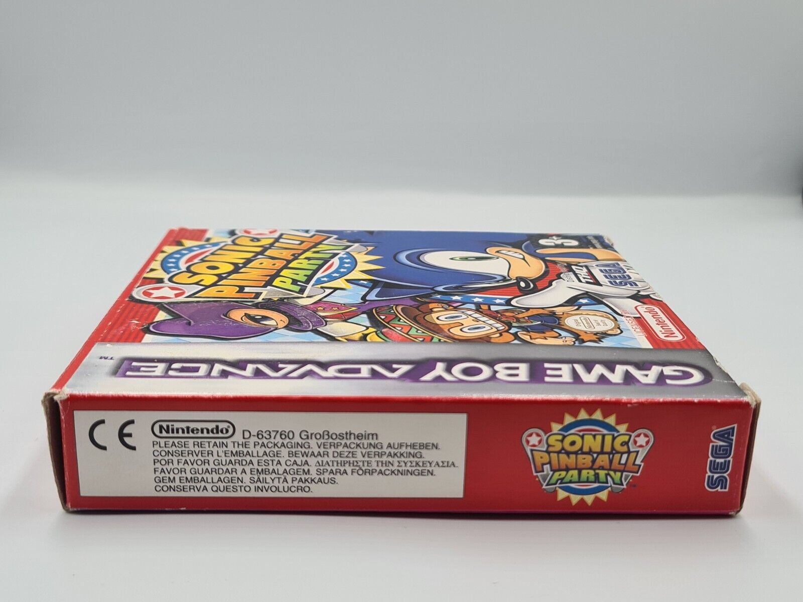 Nintendo Game Boy Advance Sonic Pinball Party mit OVP und Anleitung FAH - T-Retro-Games 