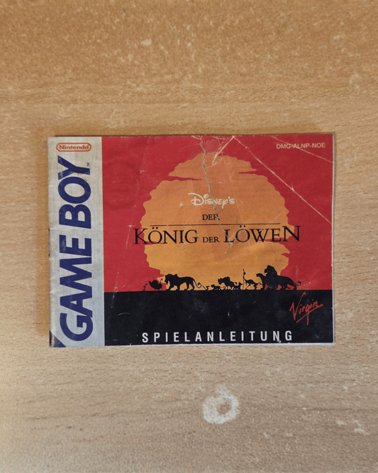 Nintendo Game Boy Classic Disney's The Lion King Instruction Manual NOE