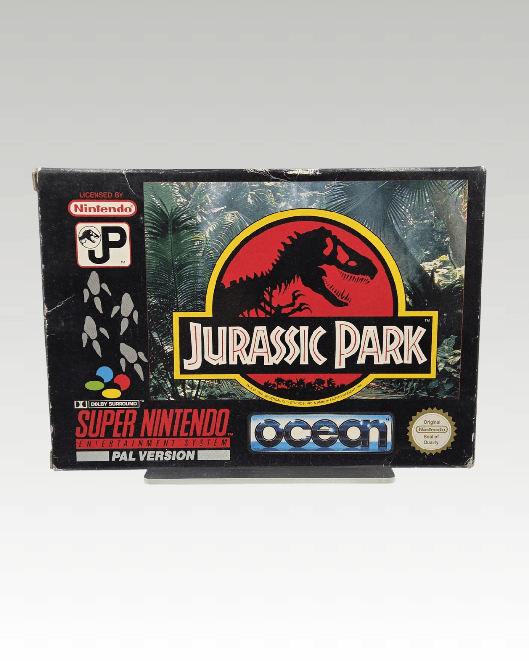 SNES Super Nintendo Game Jurassic Park with box and manual UKV