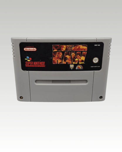 SNES Super Nintendo Game WWF Raw EUR Cartridge