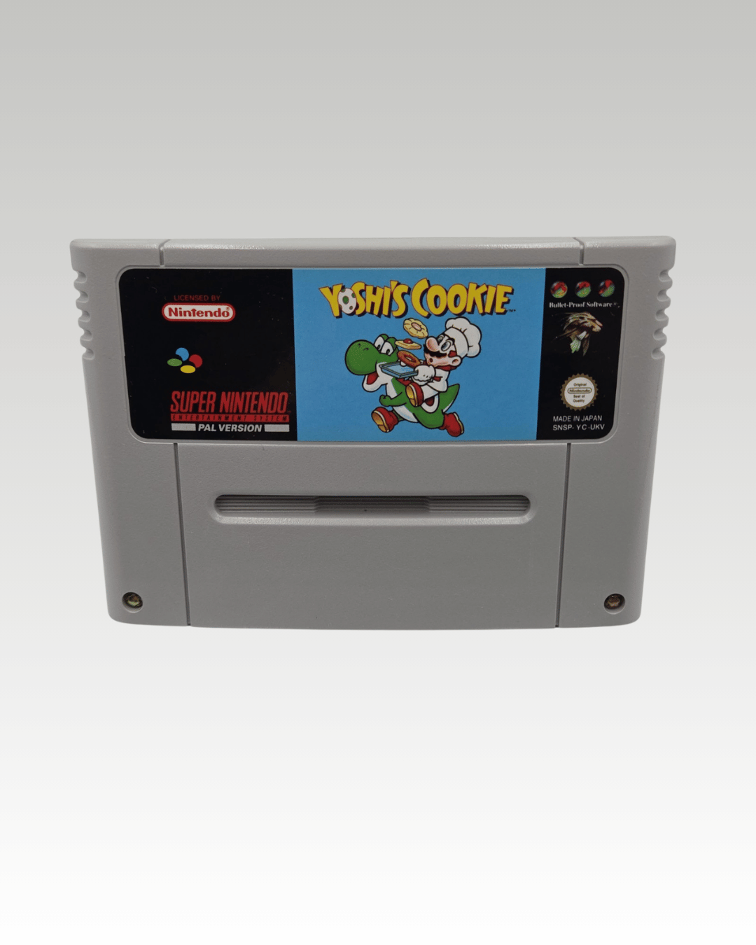 SNES Super Nintendo Game Yoshi's Cookie UKV Cartridge