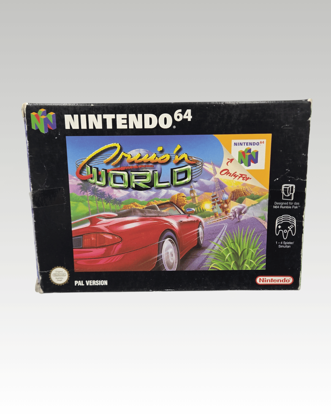 N64 Nintendo 64 Game Cruis'n World with Original Box and Manual NOE