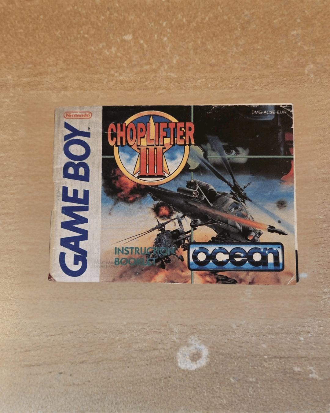 Nintendo Game Boy Classic Choplifter III Instruction Booklet EUR