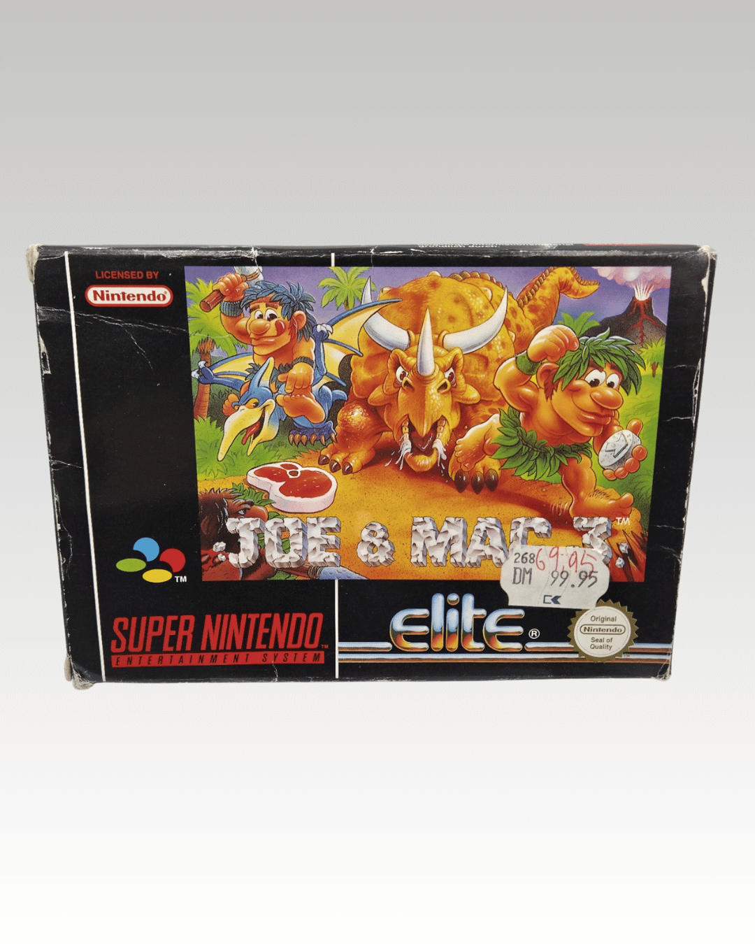 SNES Super Nintendo Game Joe & Mac 3 with Original Box and Manual EUR