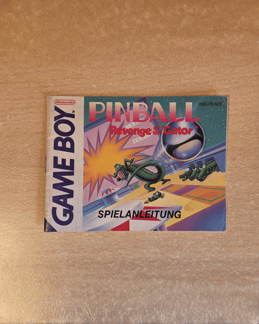 Nintendo Game Boy Classic Pinball Revenge of the Gator Instruction Manual NOE