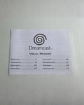 Sega Dreamcast Visual Memory Spielanleitung Instruction Booklet