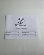 Sega Dreamcast Visual Memory Spielanleitung Instruction Booklet