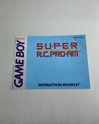 Game Boy Classic Super R.C. Pro-Am Spielanleitung Instruction Booklet USA